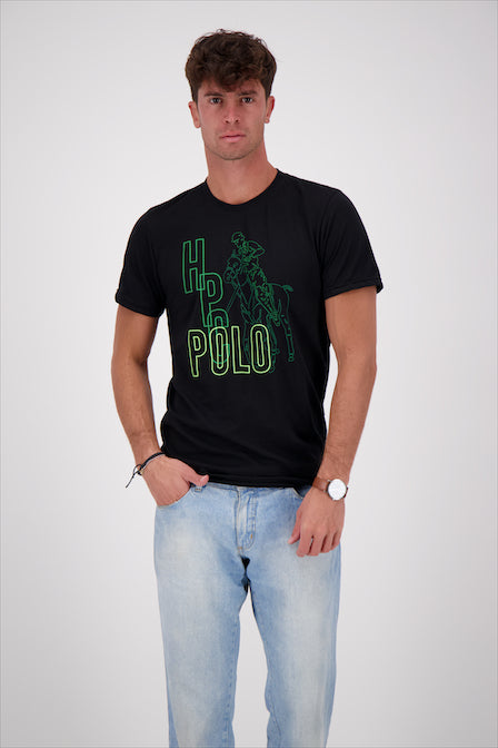 PLAYERA ESTAMPADO HPC POLO NEGRO MOD 3