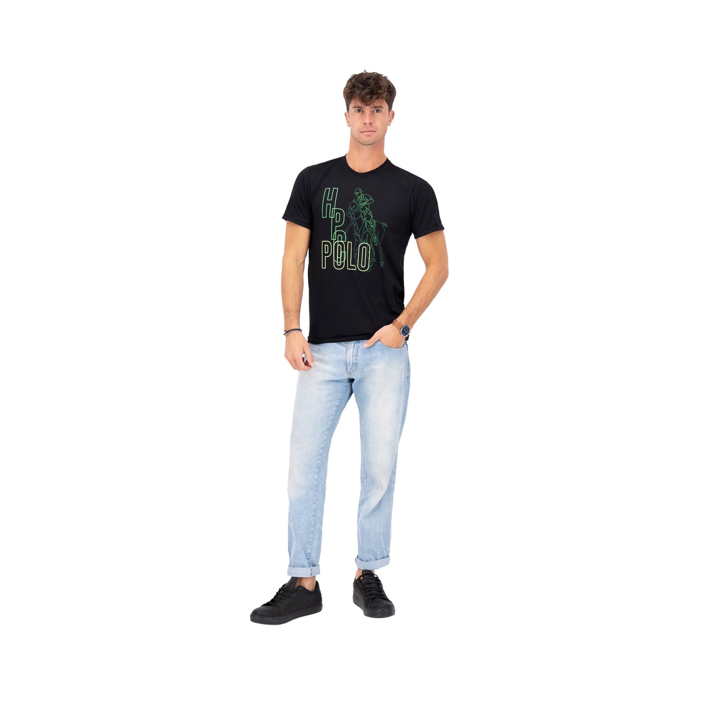 PLAYERA ESTAMPADO HPC POLO NEGRO MOD 3