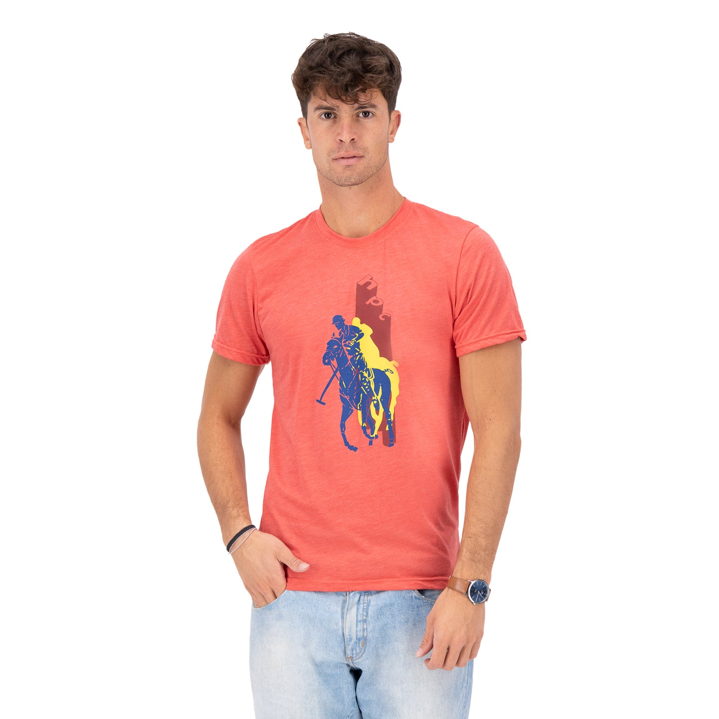PLAYERA ESTAMPADO HPC POLO ROJO MOD 5