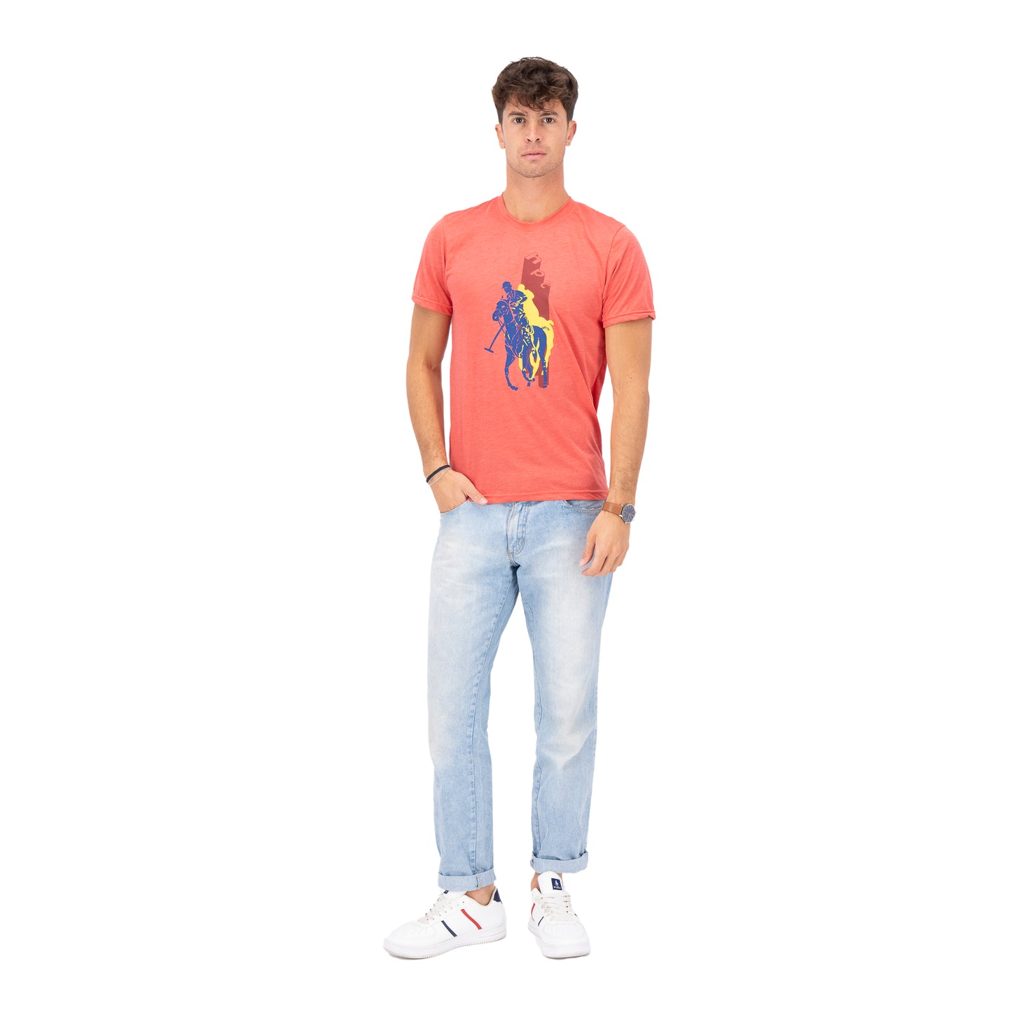PLAYERA ESTAMPADO HPC POLO ROJO MOD 5
