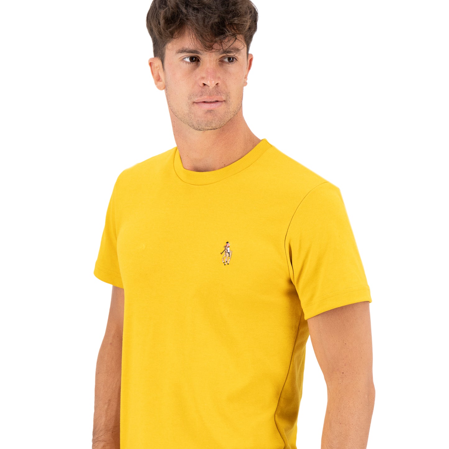PLAYERA CUELLO REDONDO LISO MOSTAZA HPC POLO
