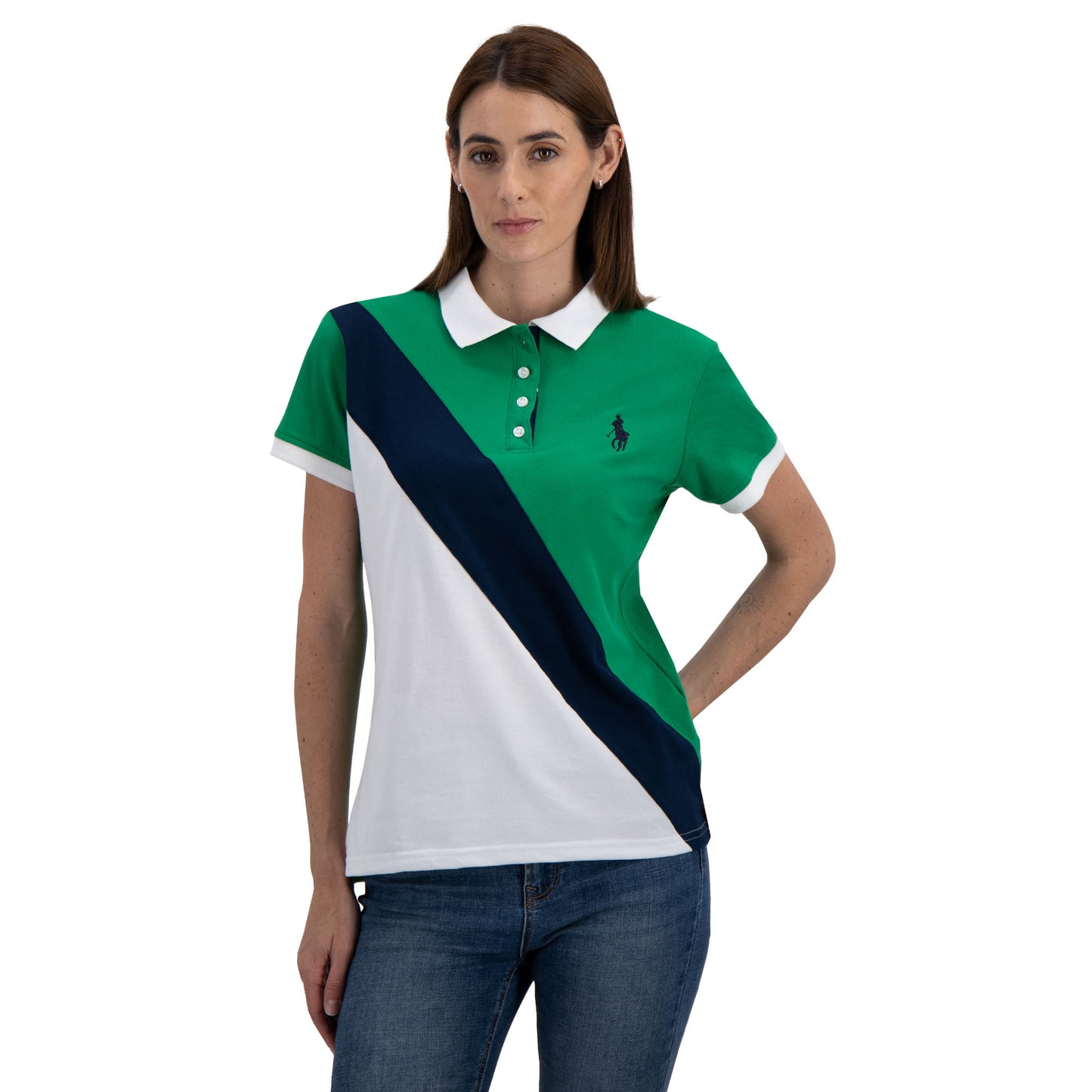 3034-PLAYERA POLO MODELAJE PARA DAMA