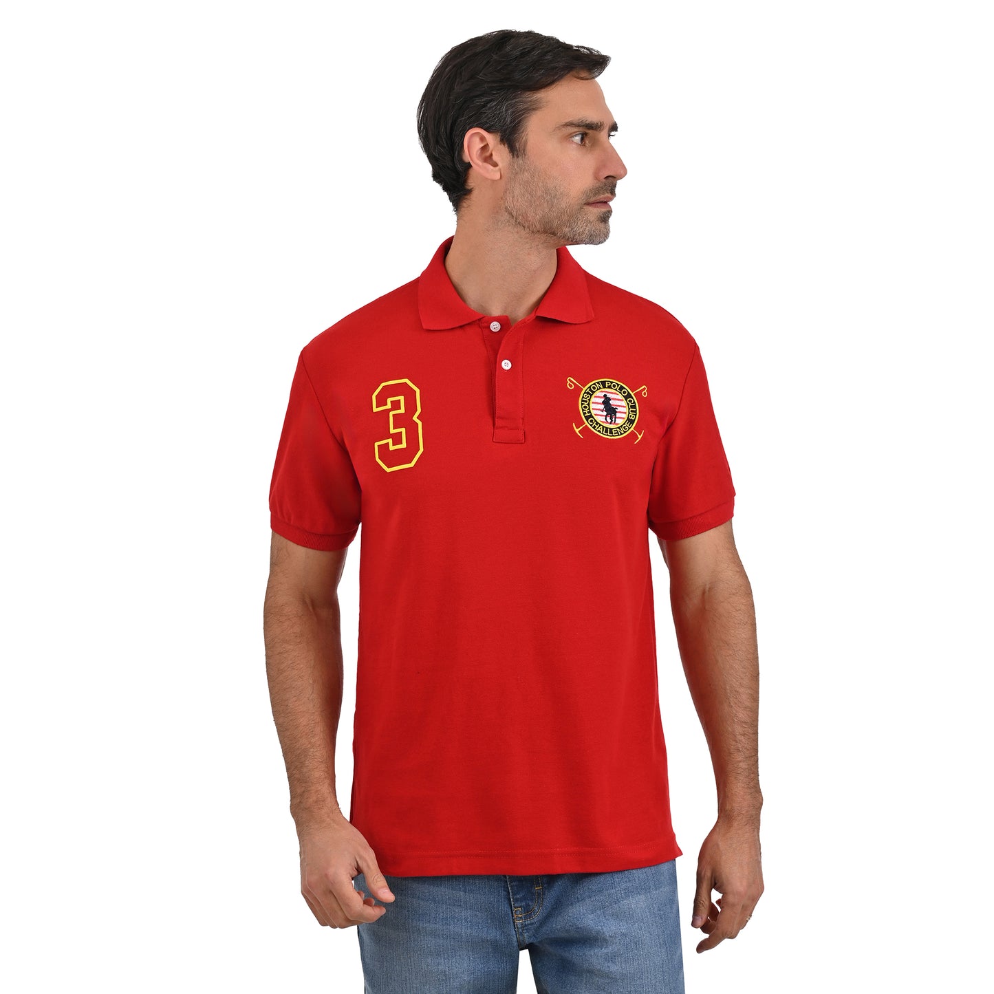 PLAYERA PIQUÉ POLO MODELAJE TERRACOTA ESCUDO HPC POLO