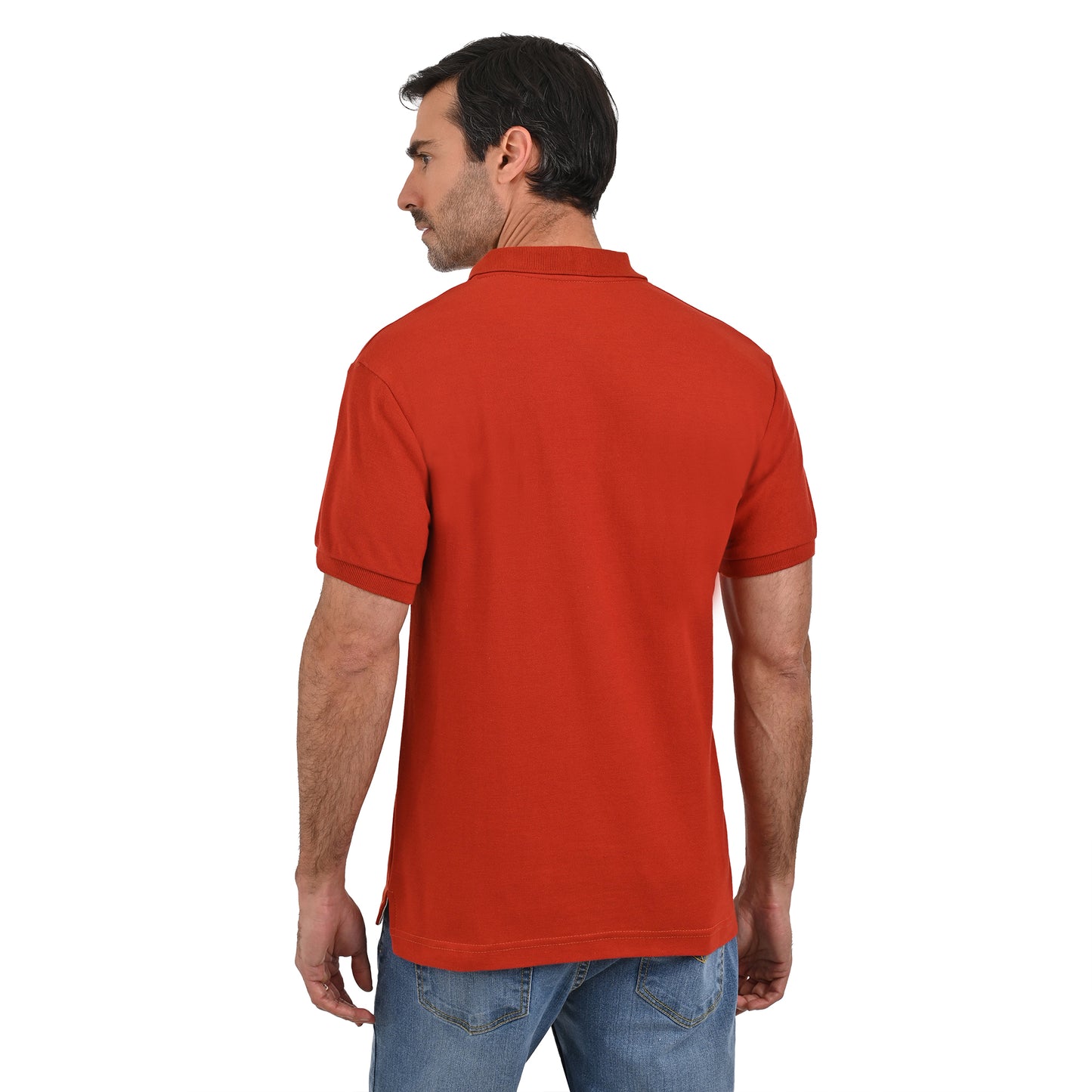 PLAYERA PIQUÉ POLO MODELAJE TERRACOTA ESCUDO HPC POLO