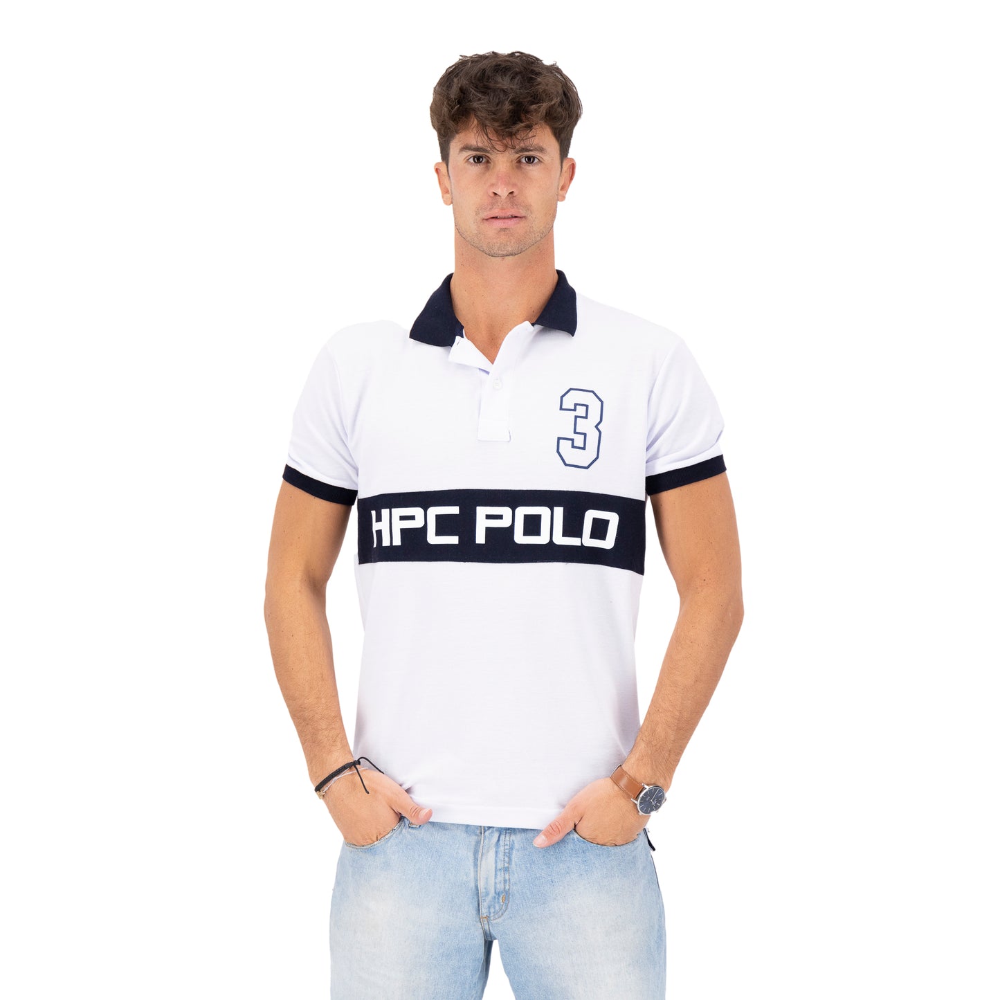 Playera Polo Piqué Modelaje Hombre 3034-AM MOD 1