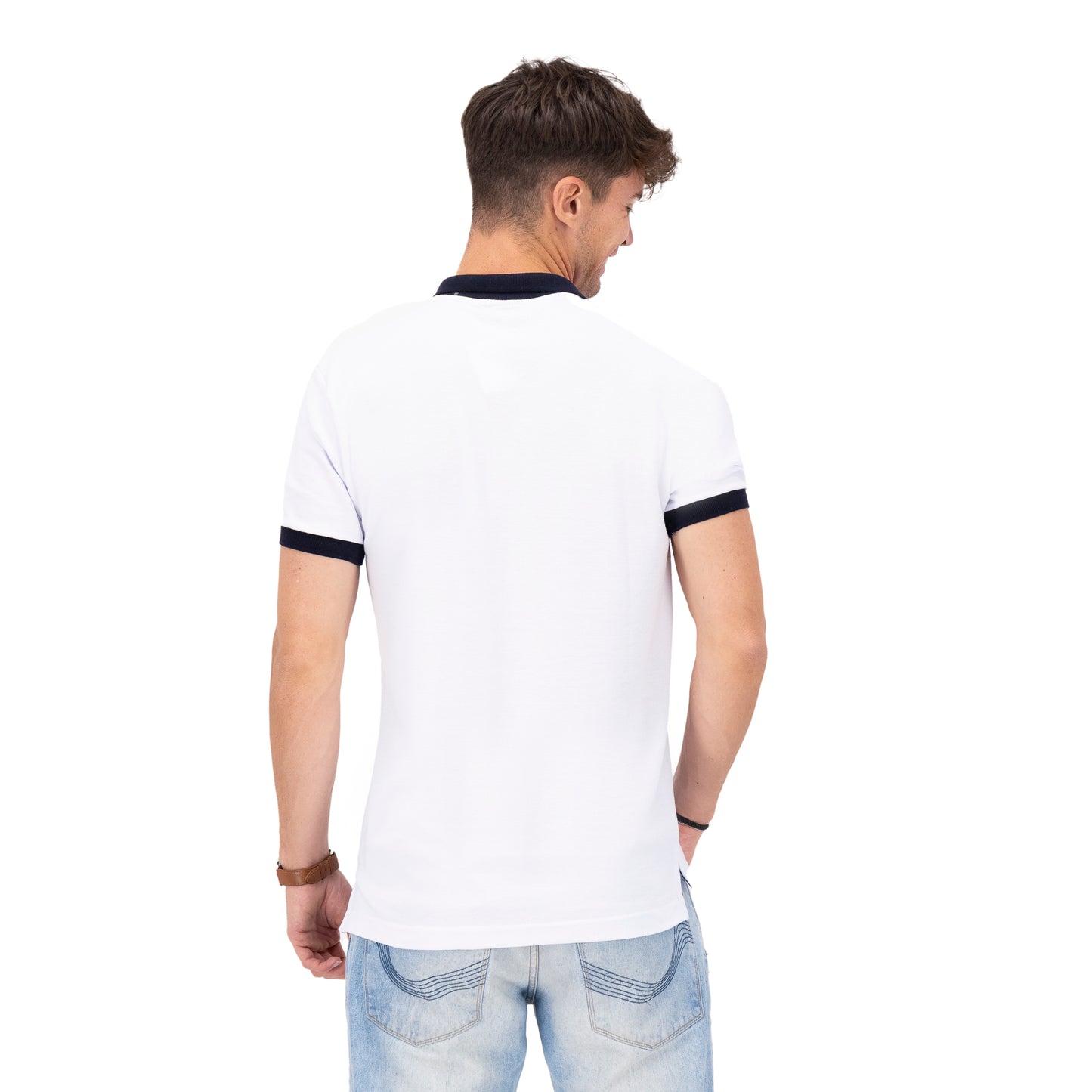 Playera Polo Piqué Modelaje Hombre 3034-AM MOD 1
