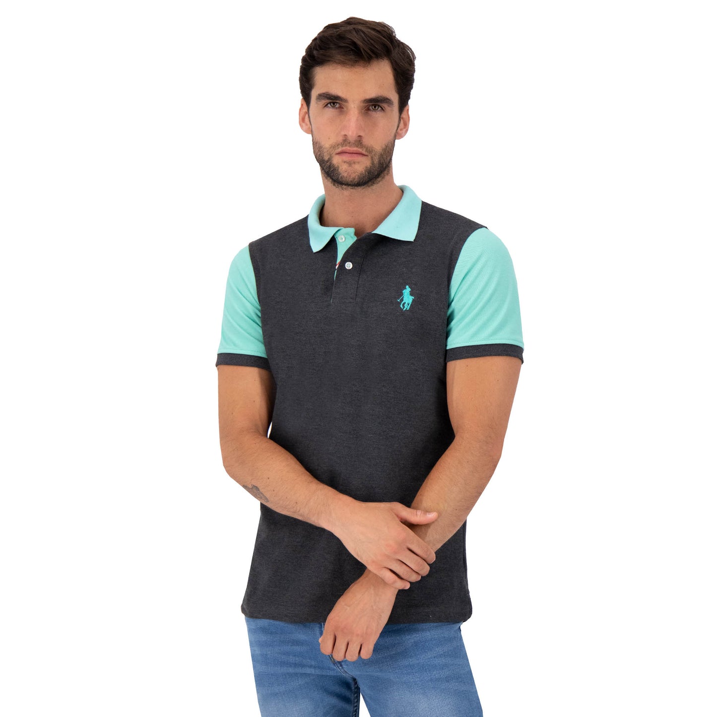 PLAYERA PIQUÉ HPC POLO MODELAJE CONTRASTE LC 10
