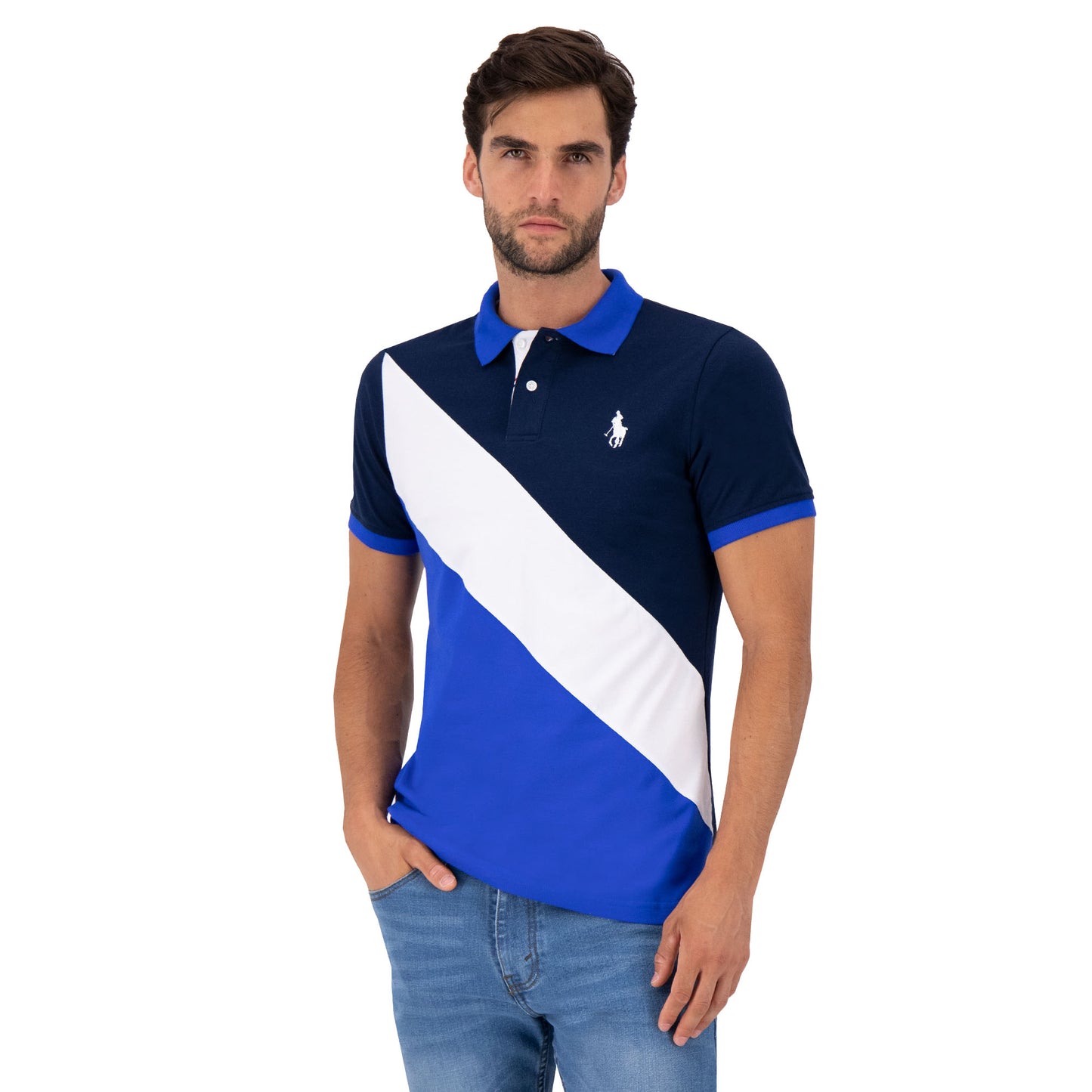 PLAYERA PIQUÉ HPC POLO MODELAJE FRANJA LC 3