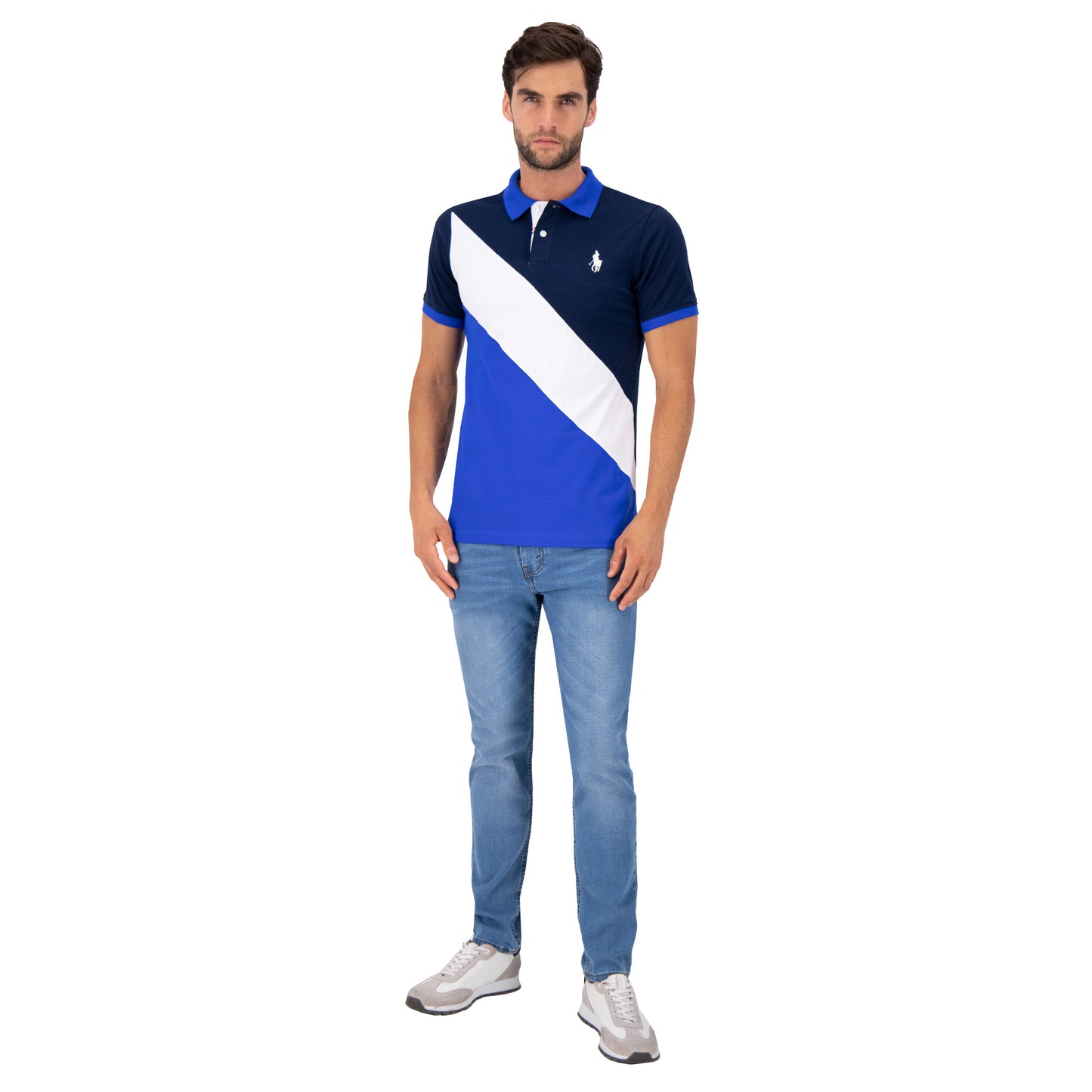 PLAYERA PIQUÉ HPC POLO MODELAJE FRANJA LC 3