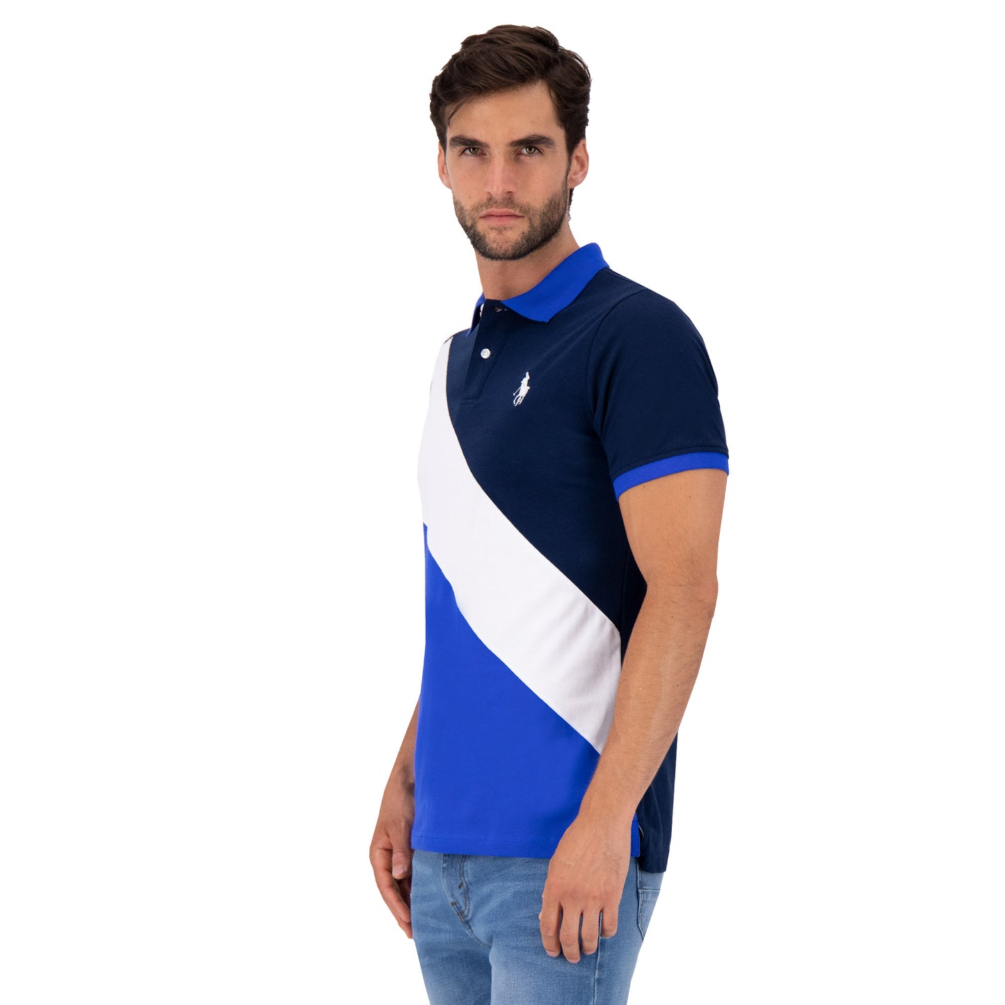 PLAYERA PIQUÉ HPC POLO MODELAJE FRANJA LC 3