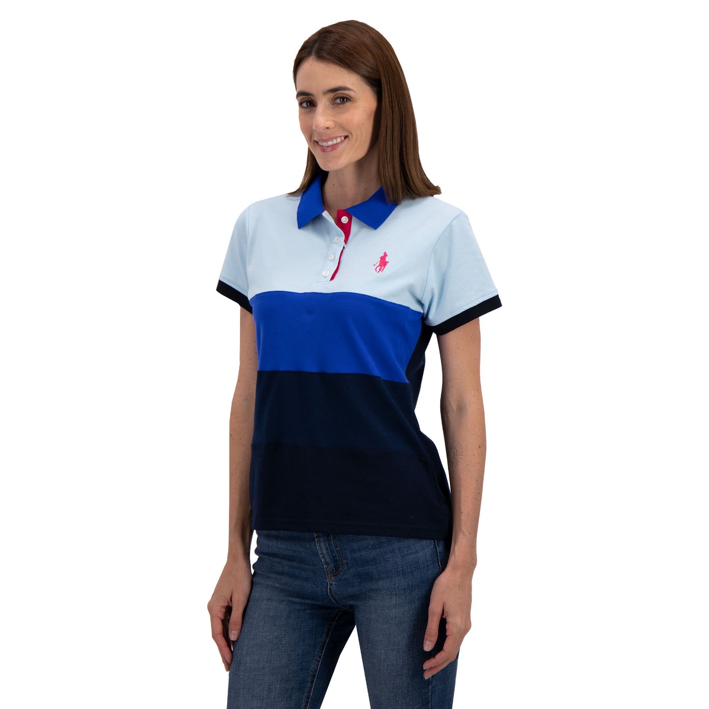3034-DM PLAYERA PIQUE MODELAJE PARA DAMA