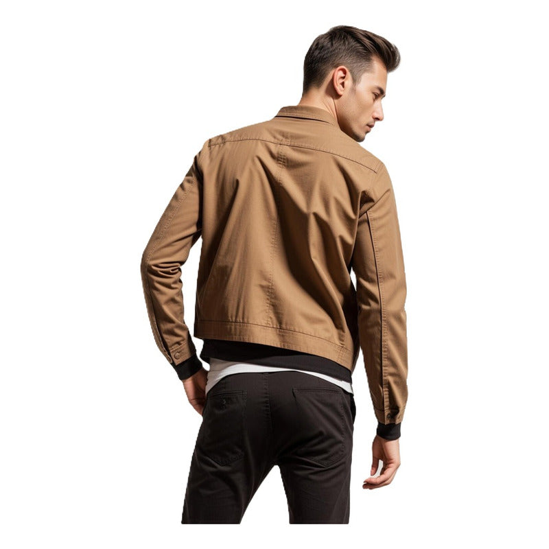Pantalón Gabardina Negro Hpc Polo Hombre