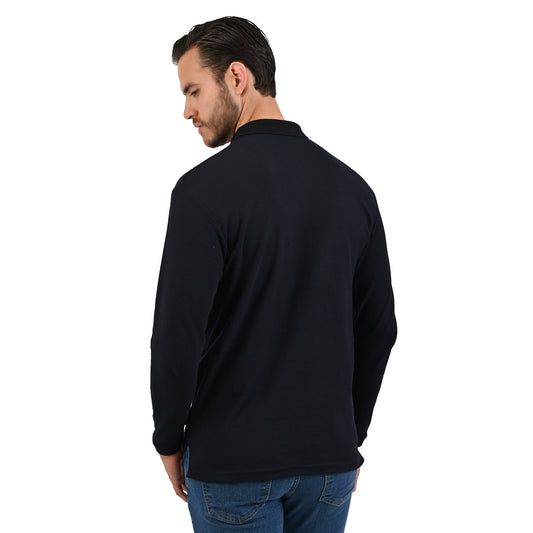 Playera tipo Manga Larga Marino