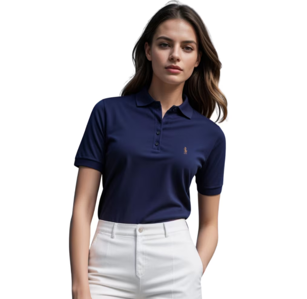 3034-D PLAYERA BASICA PIQUÉ PARA DAMA MARINO