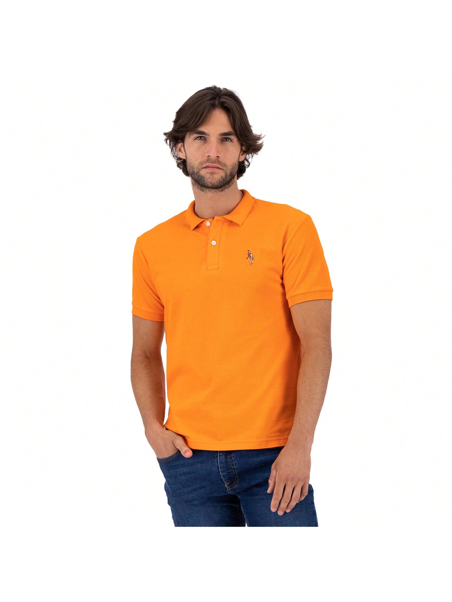 PLAYERA PIQUÉ HPC POLO NARANJA