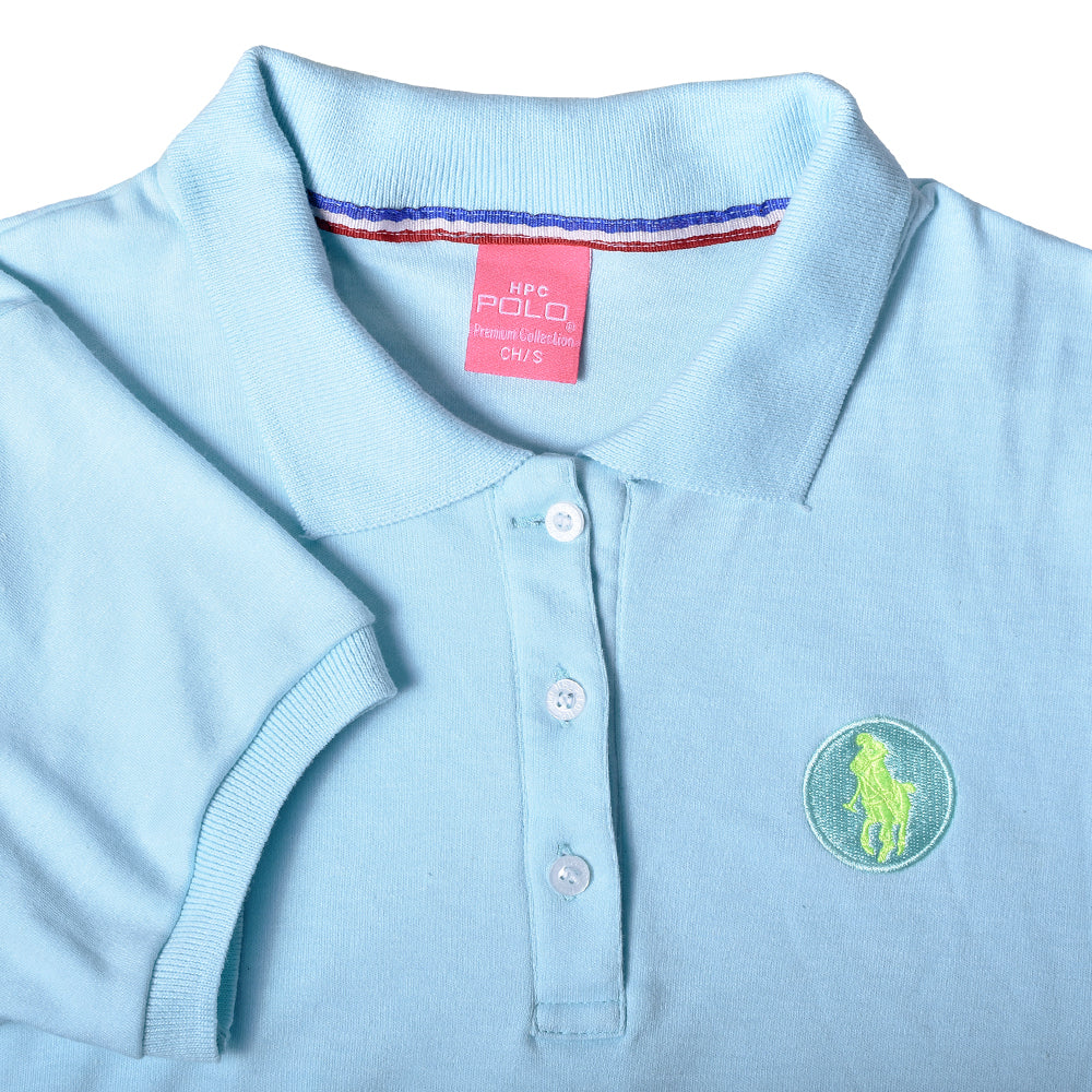 Playera Polo Interlock Aqua Mujer 3034-ID