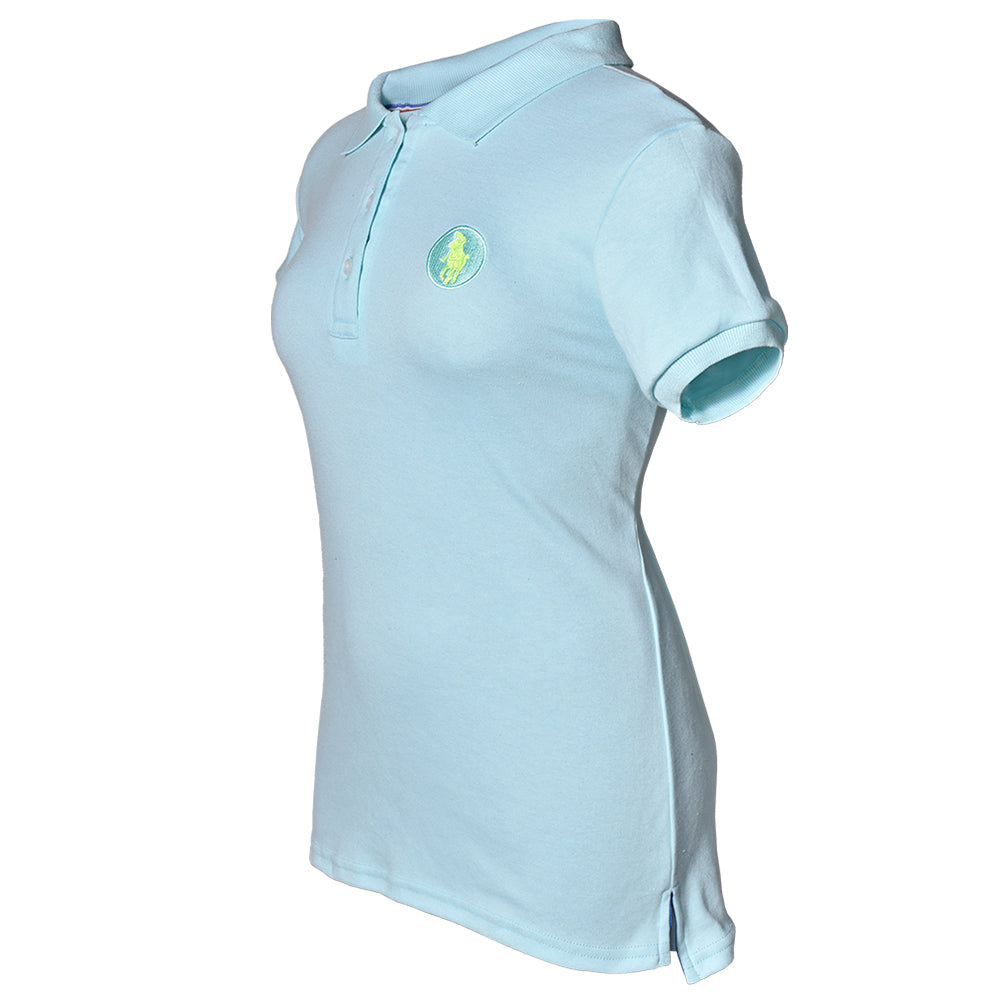 Playera Polo Interlock Aqua Mujer 3034-ID