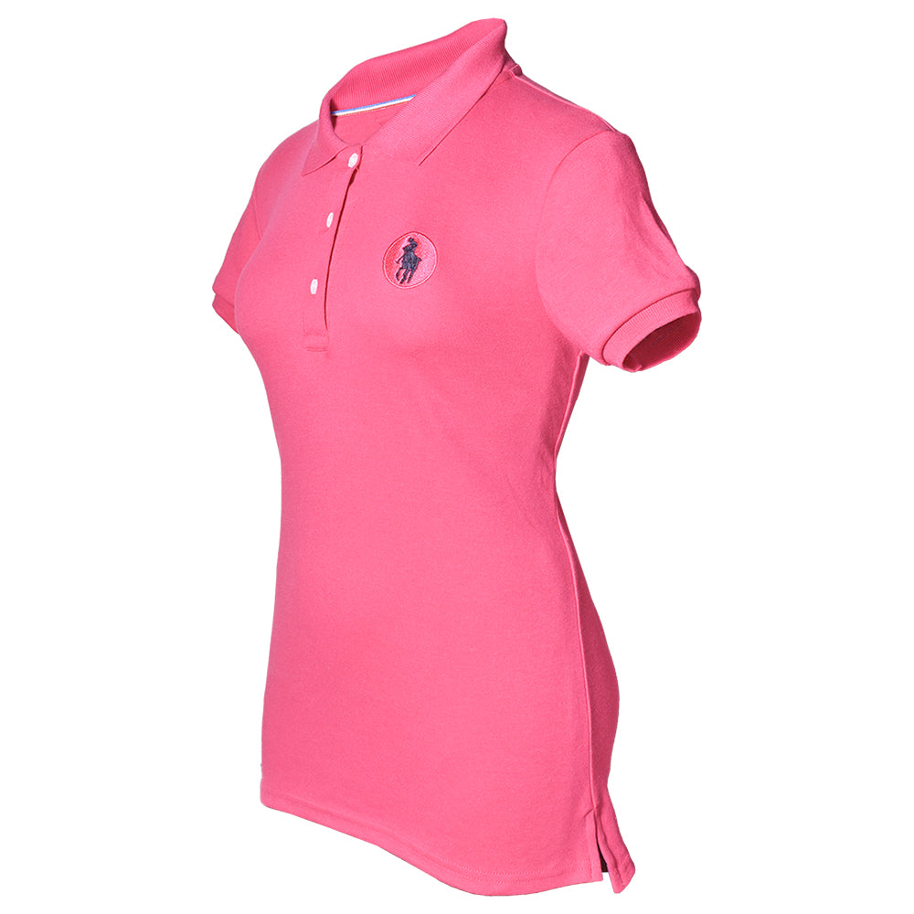 Playera Polo Interlock Fucsia Mujer 3034-ID