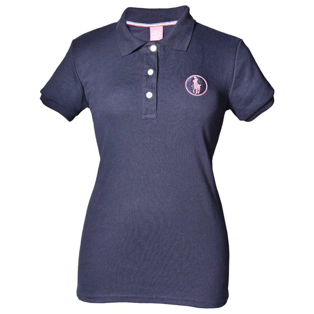 Playera Polo Interlock Marino Mujer 3034-ID