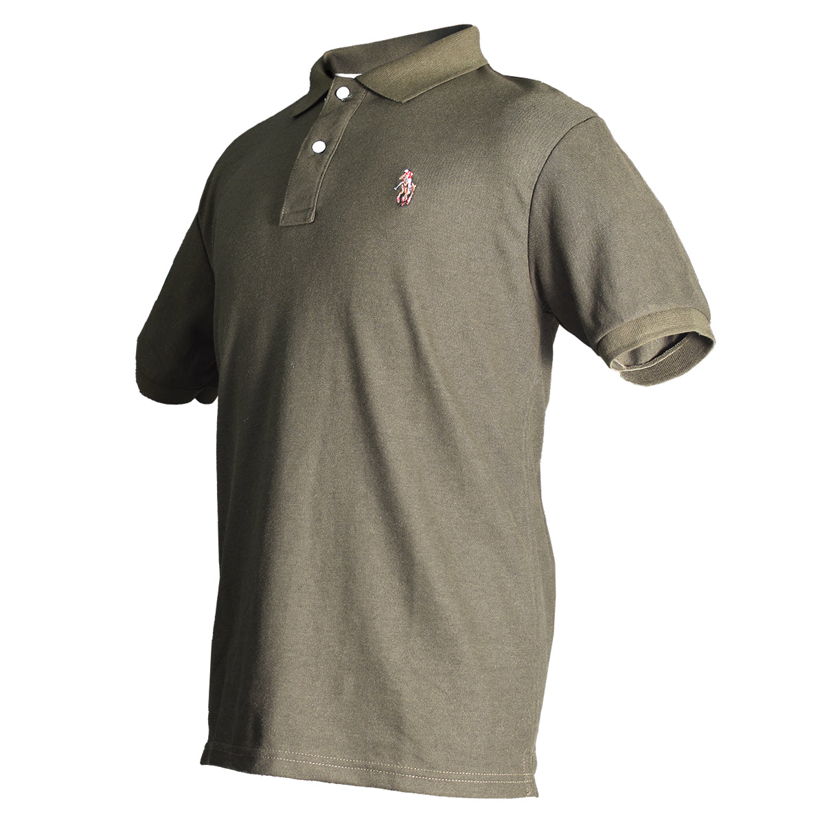 Playera Polo Piqué Militar Lisa Hombre 3034
