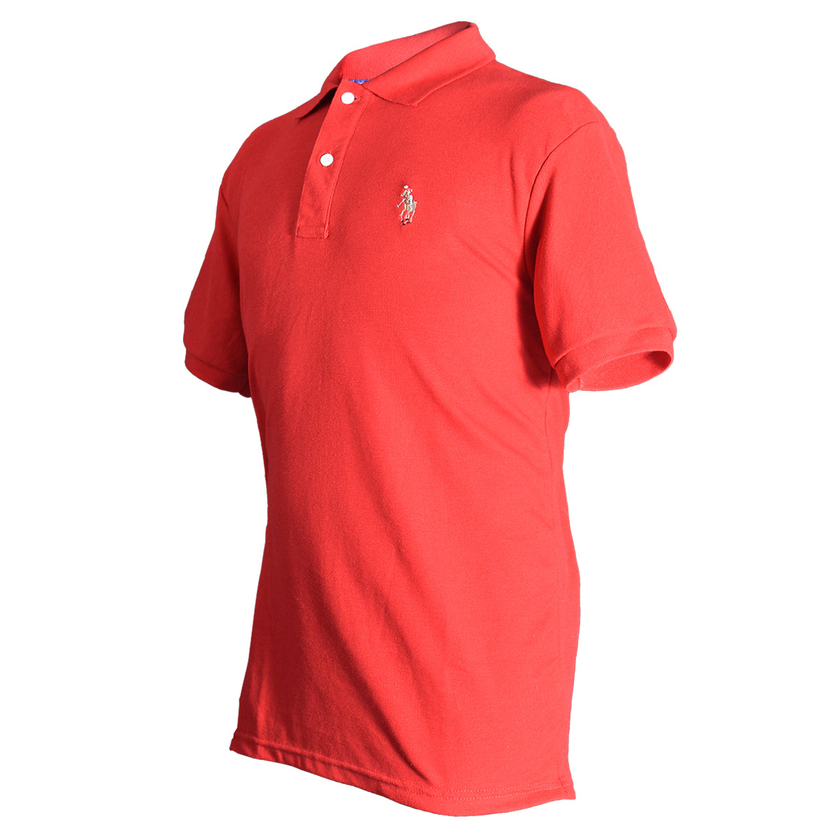 Playera Polo Piqué Lisa Rojo Hombre 3034