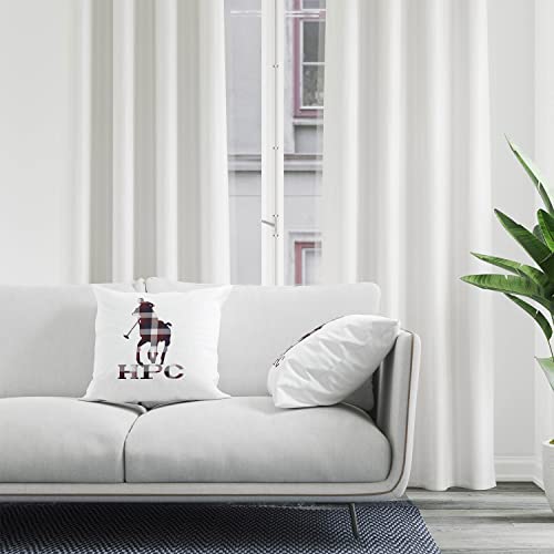 HPC POLO Cojín Decorativo Modelo Polo, para Recamara y Sala, Diseño Exclusivo, Suave y cómodo, Cuadros Rojos