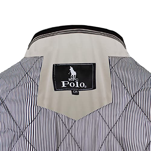 HPC POLO Chamarras de Moda para Hombre con Bolsas Laterales y Cierre, Juvenil y Casual. (Grande, Beige)