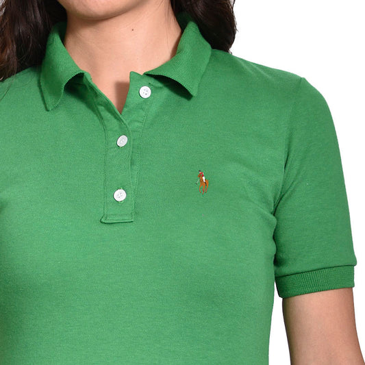 3034-D PLAYERA BASICA PIQUÉ PARA DAMA BANDERA