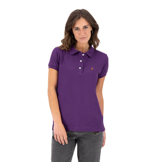 3034-D PLAYERA BASICA PIQUÉ PARA DAMA MORADO