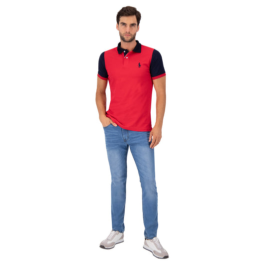 PLAYERA PIQUÉ HPC POLO MODELAJE CONTRASTE LC 12