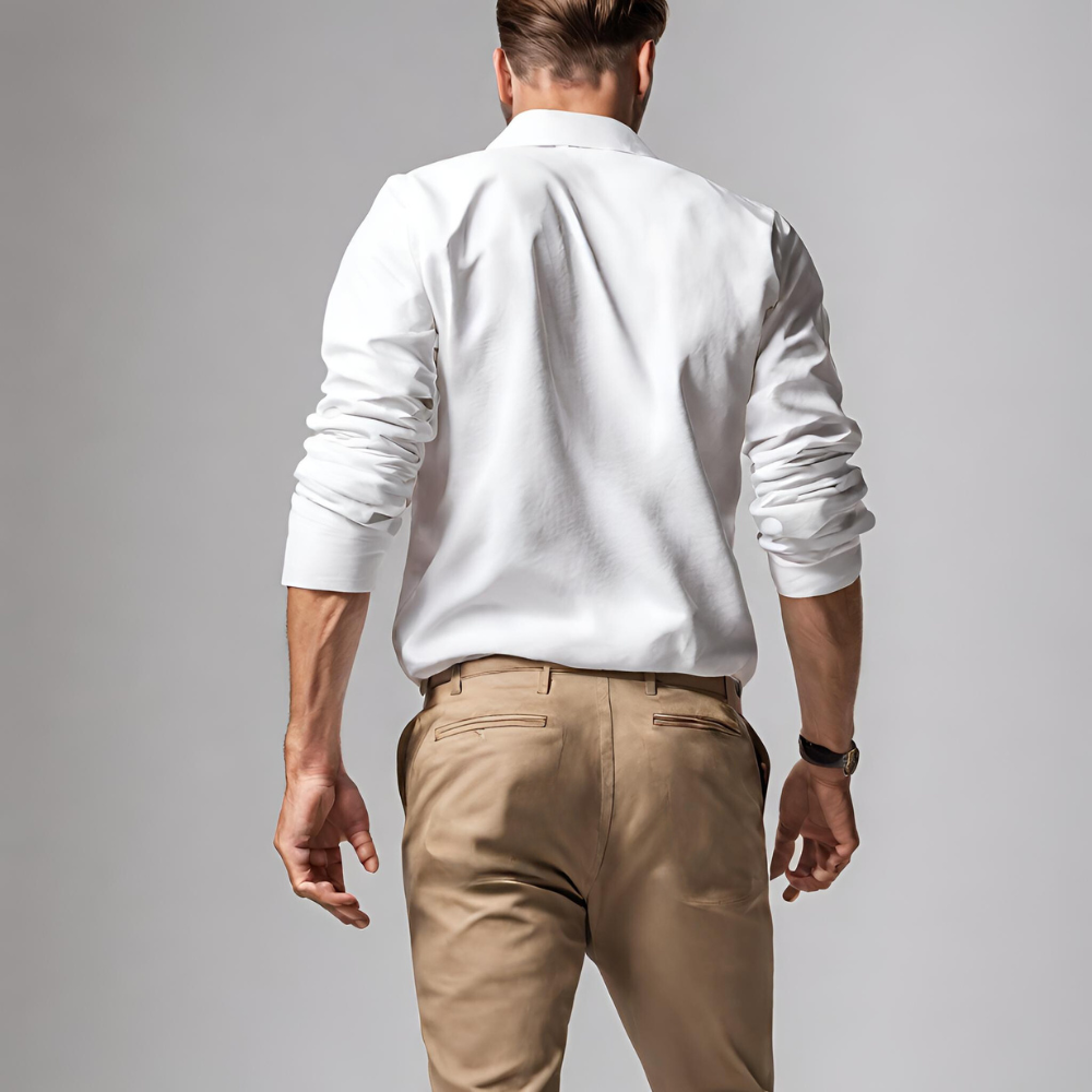 PANTALÓN DE GABARDINA KHAKI