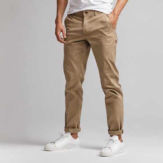 PANTALÓN DE GABARDINA KHAKI