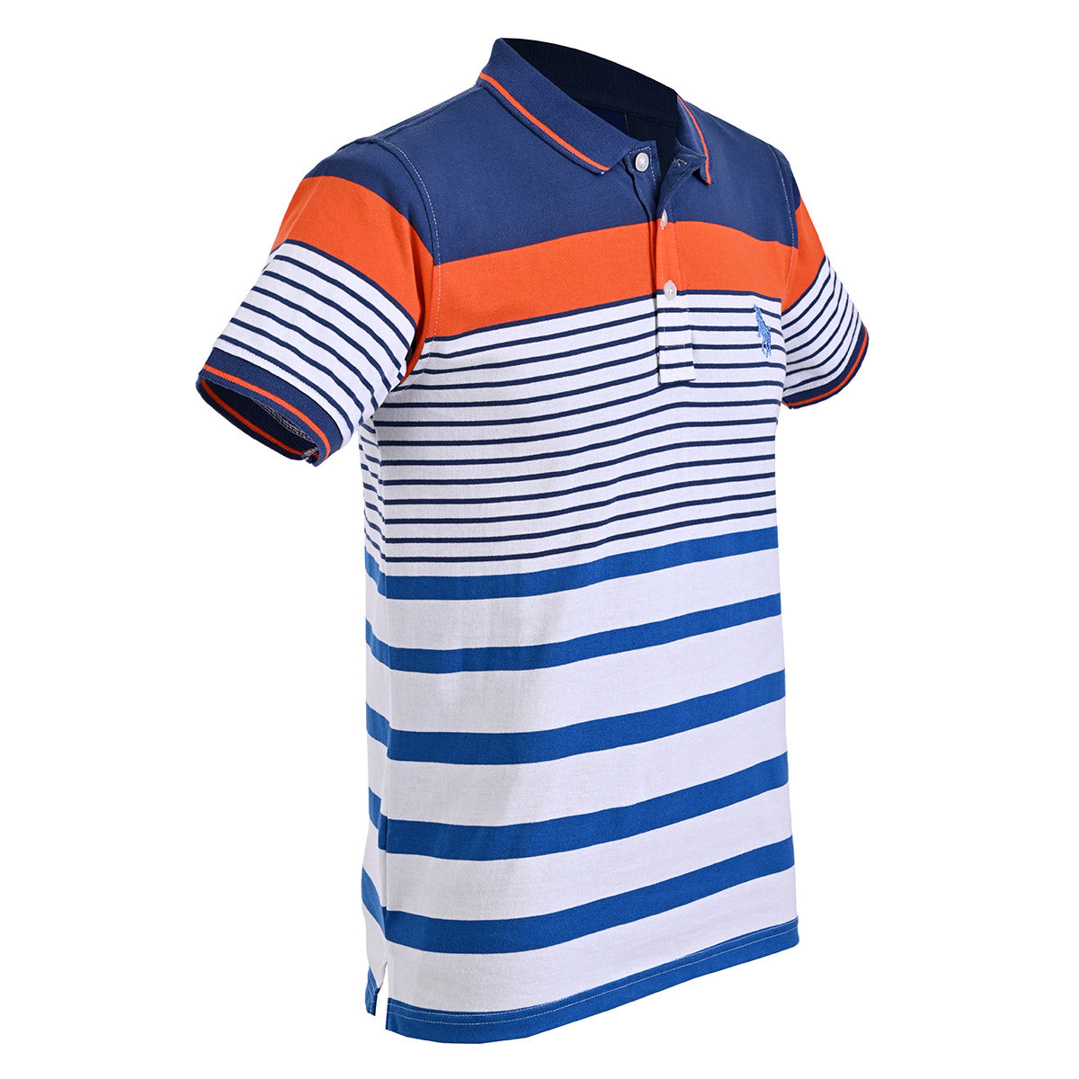 PLAYERA CHIFÓN POLO MODELAJE RAYAS AZUL, GRIS, BLANCO, NARANJA HPC POLO