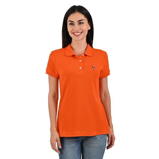 3034-D PLAYERA BASICA PIQUÉ PARA DAMA NARANJA