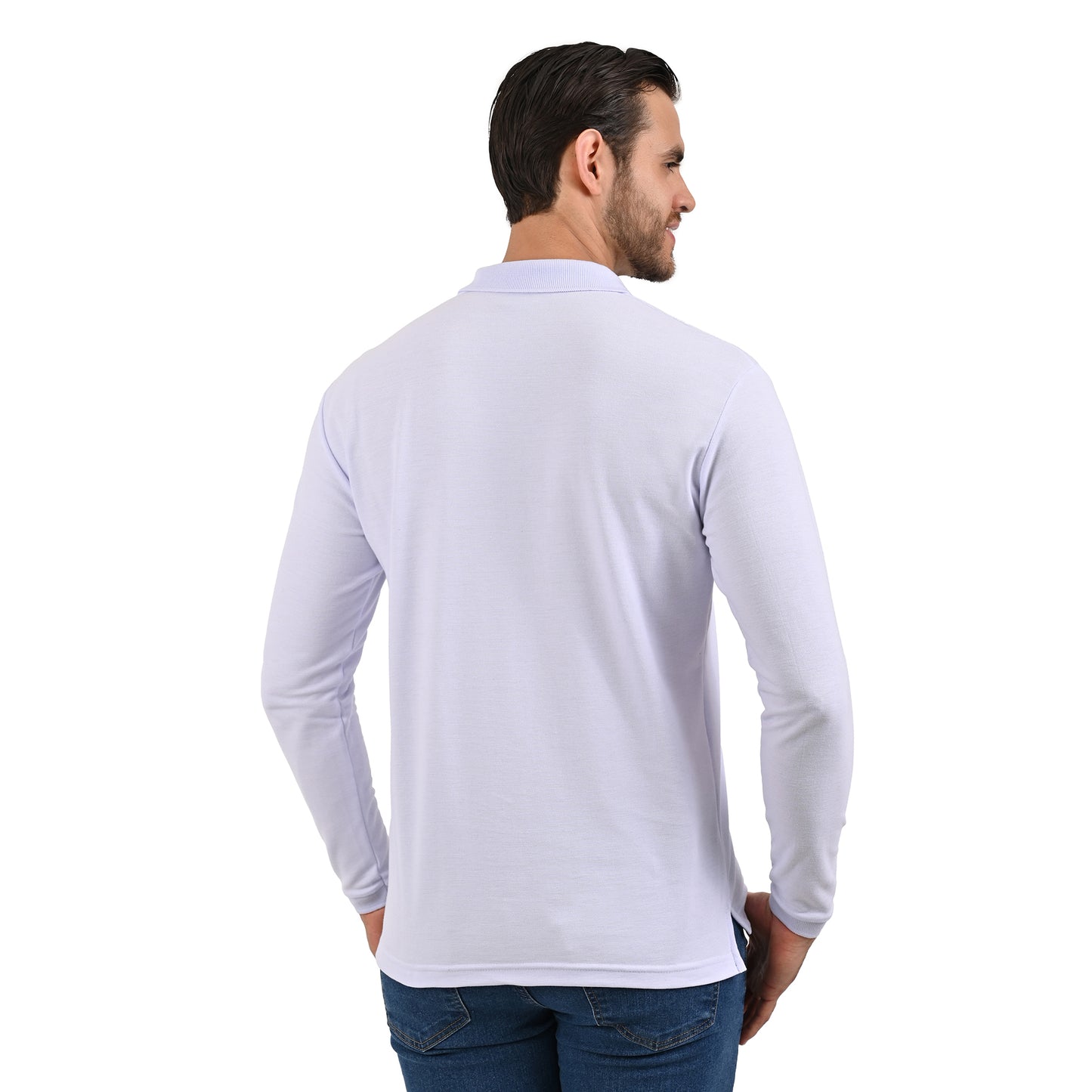 Playera tipo Manga Larga BLANCO