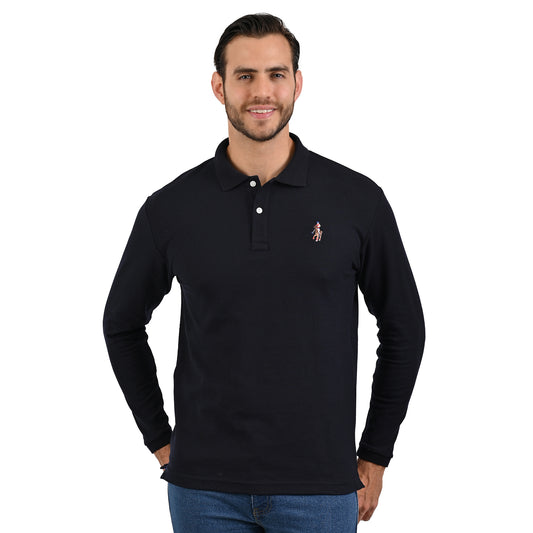 Playera tipo Manga Larga  Marino