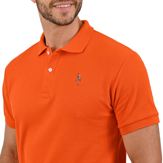 PLAYERA PIQUÉ HPC POLO NARANJA