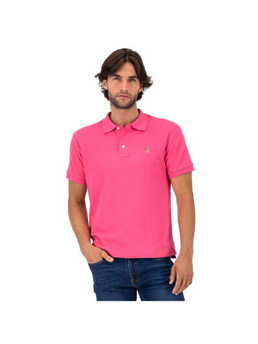 PLAYERA PIQUÉ HPC POLO ROSA ELECTRICO