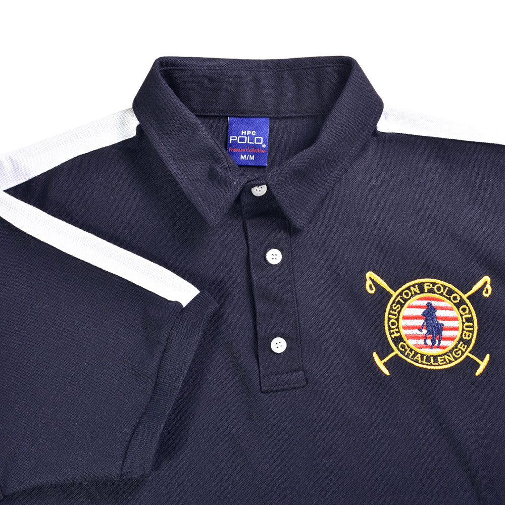 Playera Polo Piqué Modelaje Azul Marino Hombre 3034-AM2