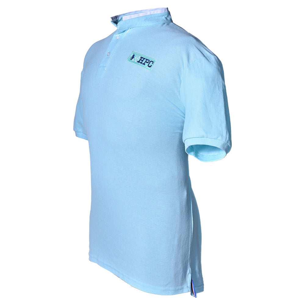 Playera Polo Piqué Modelaje Azul Cielo Mao Hombre 3034M-MAO2
