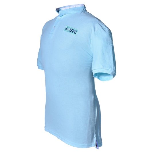 Playera Polo Piqué Modelaje Azul Cielo Mao Hombre 3034M-MAO2