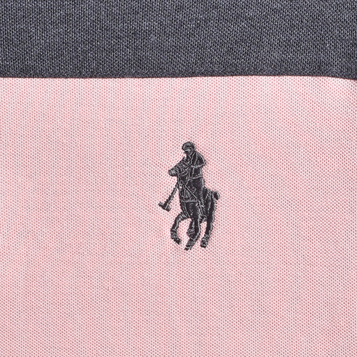 Playera Polo Piqué Modelaje Rosa y Gris Hombre 3034-AM1