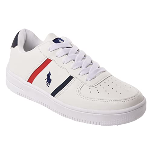 POLO Tenis Casual para Mujer - Tenis Blanco Marino para Mujer - Tenis choclo para Mujer - Tenis 25
