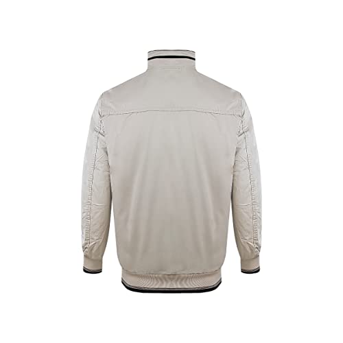 HPC POLO Chamarras de Moda para Hombre con Bolsas Laterales y Cierre, Juvenil y Casual. (Grande, Beige)
